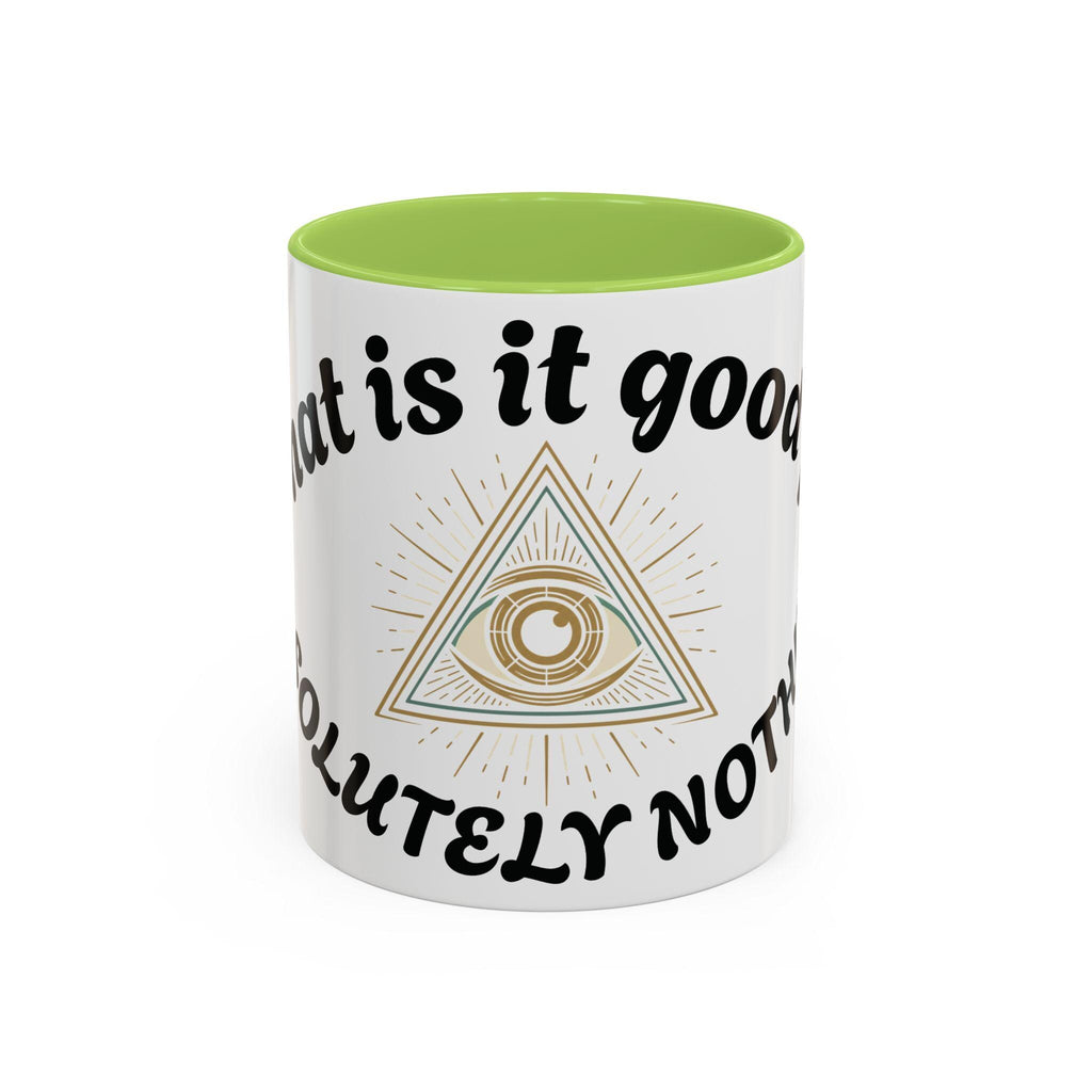 Illuminati eye - Absolutely Nothing Eye Pyramid Mug | Accent Coffee Mug 11oz 15oz