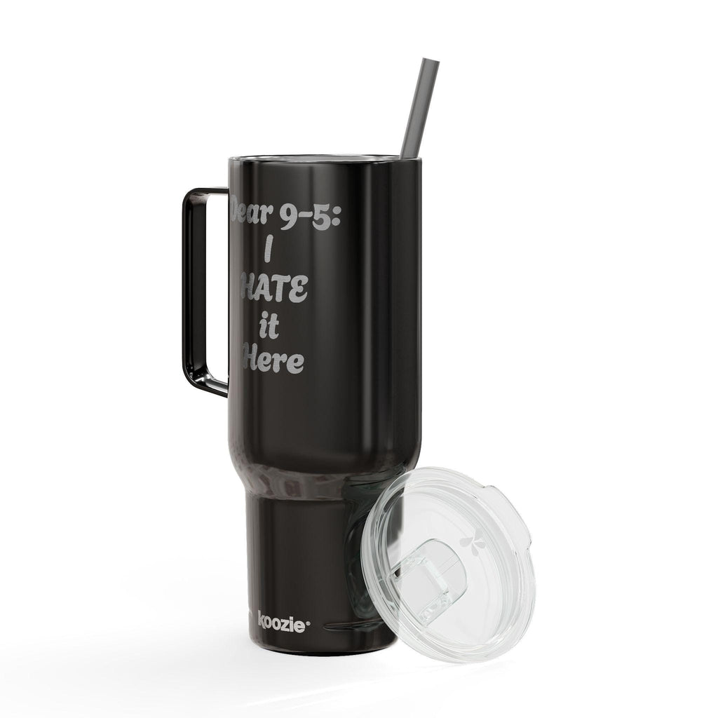 Dear 9-5: I hate it here - Insulated Tumbler with Lid, 40oz (Engraving)