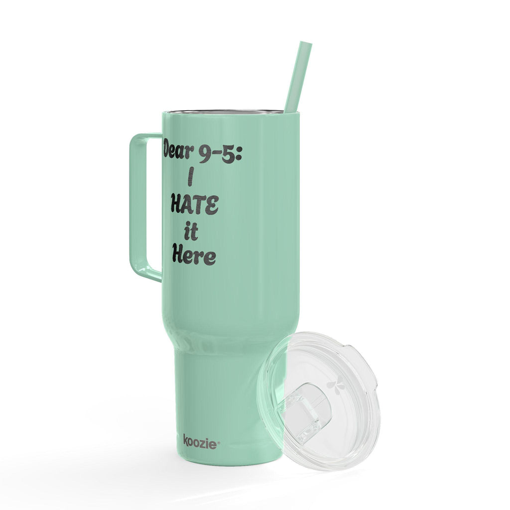 Dear 9-5: I hate it here - Insulated Tumbler with Lid, 40oz (Engraving)