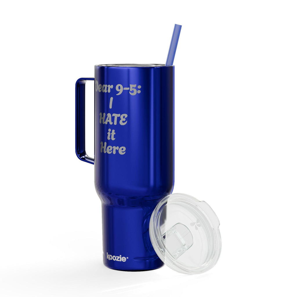 Dear 9-5: I hate it here - Insulated Tumbler with Lid, 40oz (Engraving)