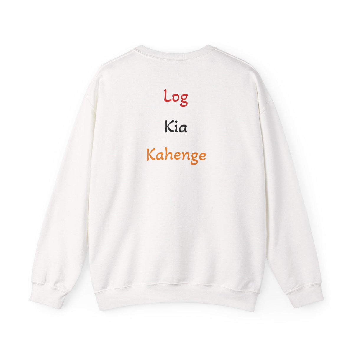 Log Kia Kahenge sweatshirt | Hindi phrase crewneck, back text design