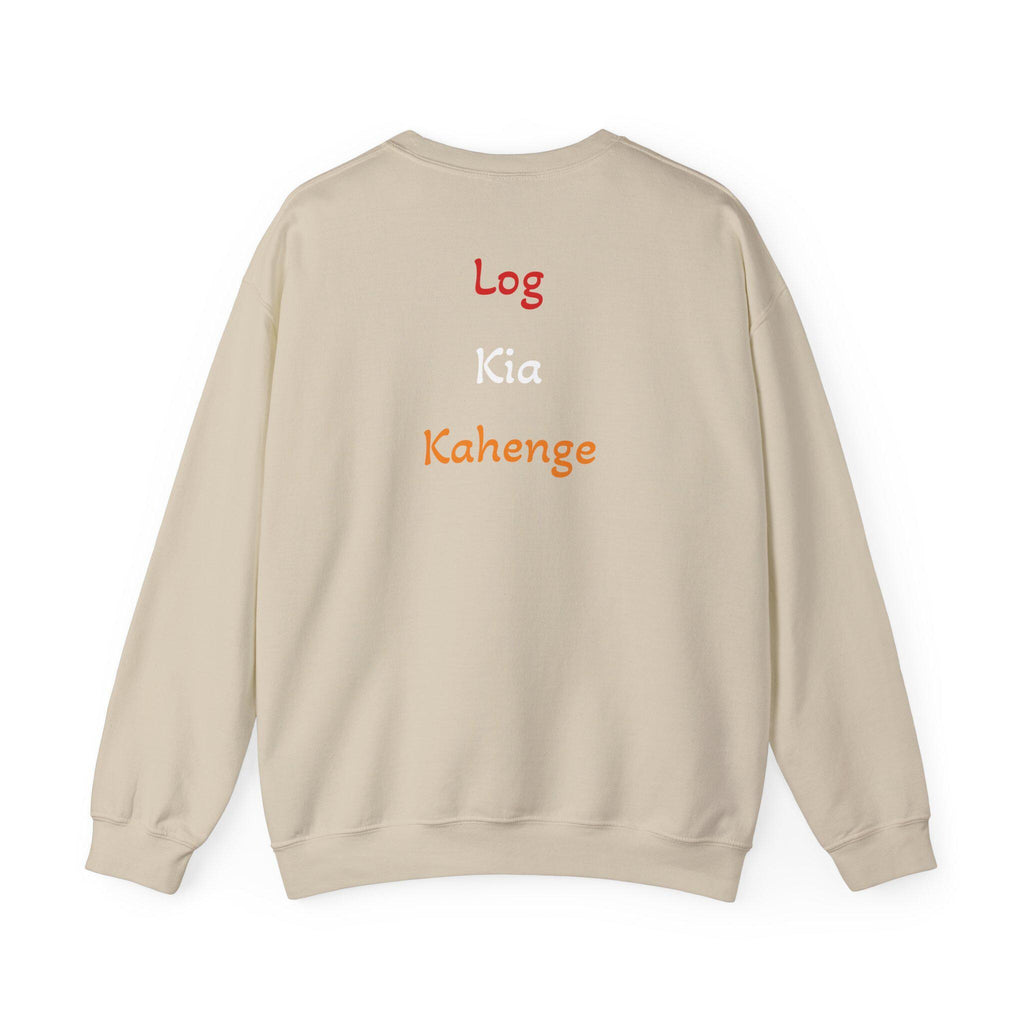Log Kia Kahenge sweatshirt | Hindi phrase crewneck, back text design
