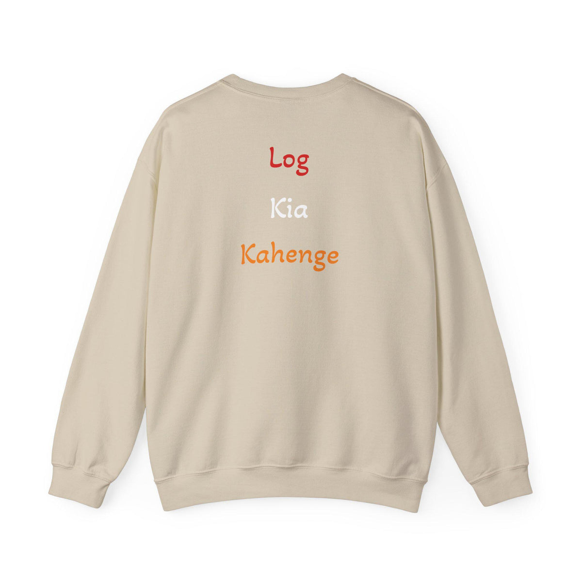 Log Kia Kahenge sweatshirt | Hindi phrase crewneck, back text design