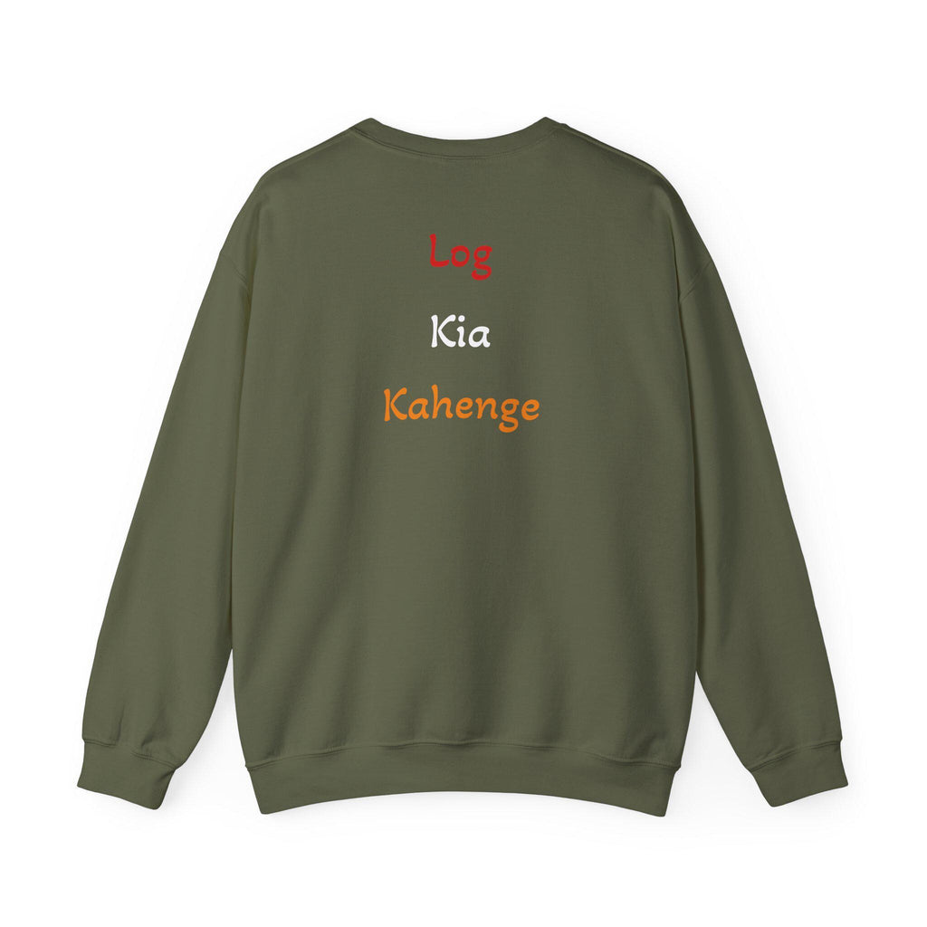 Log Kia Kahenge sweatshirt | Hindi phrase crewneck, back text design