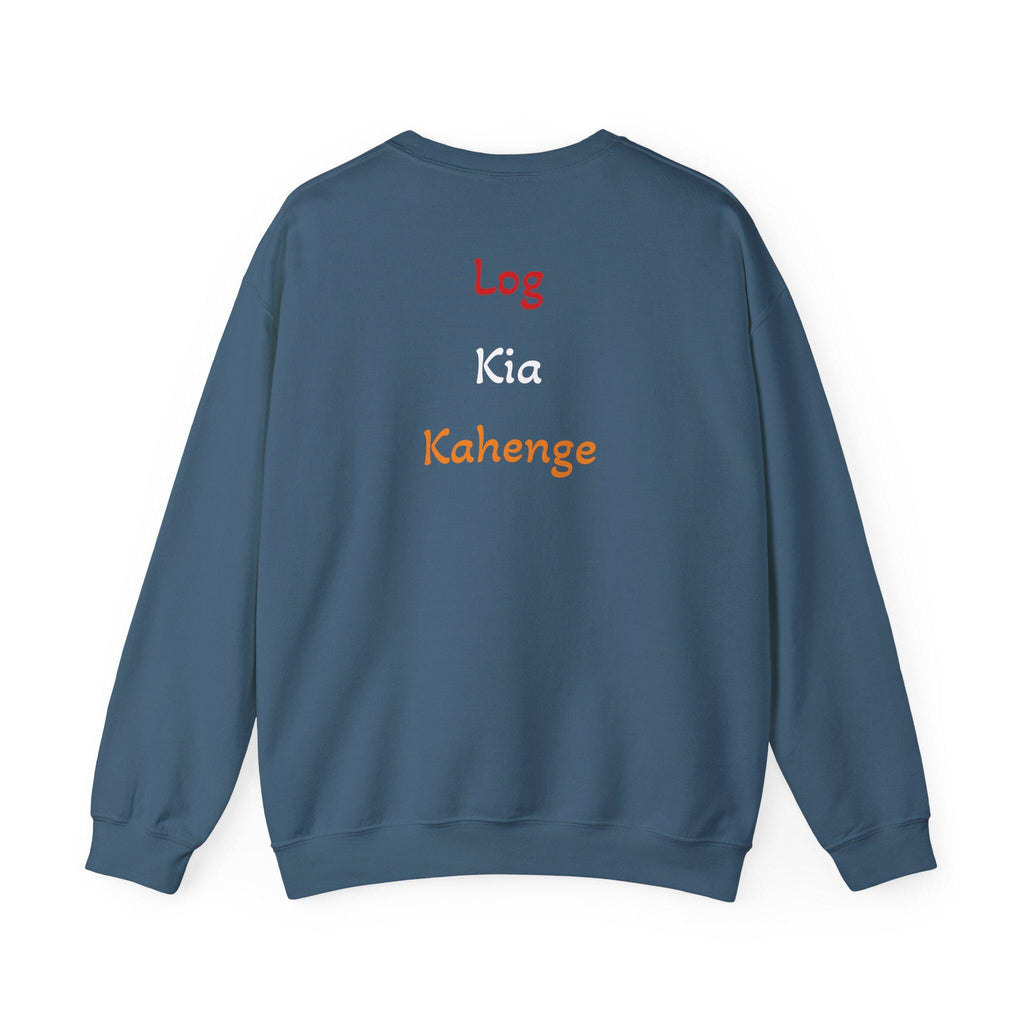 Log Kia Kahenge sweatshirt | Hindi phrase crewneck, back text design