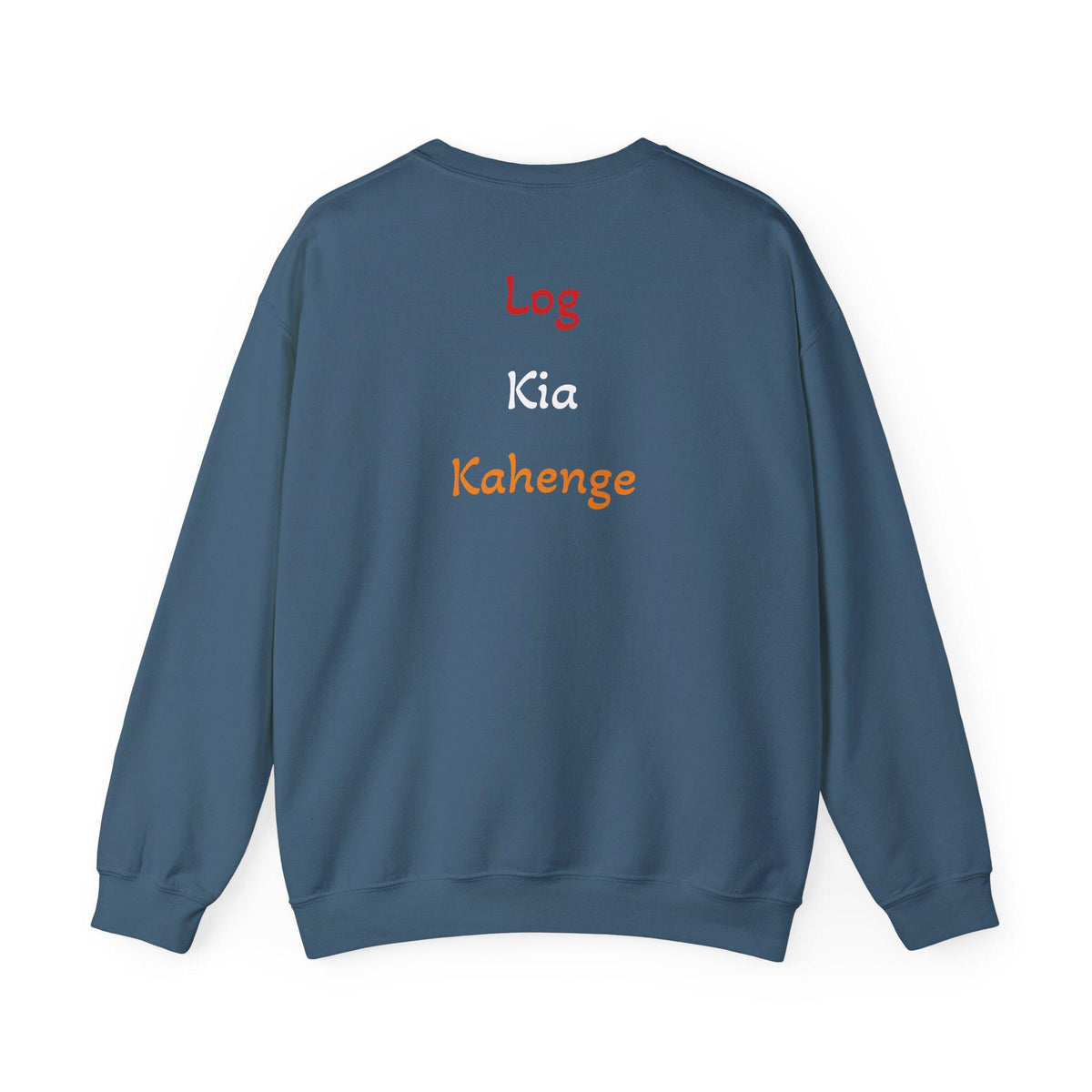 Log Kia Kahenge sweatshirt | Hindi phrase crewneck, back text design