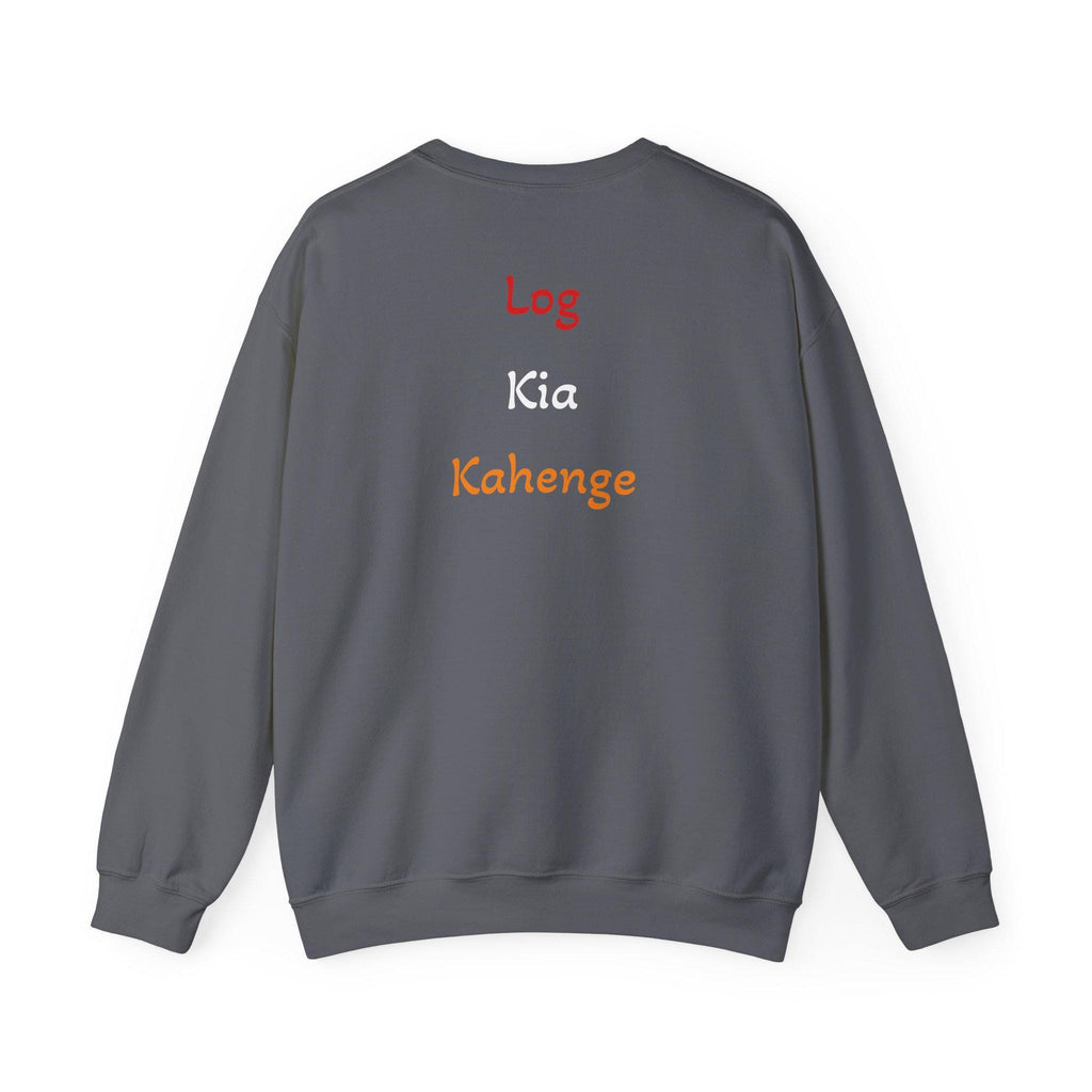 Log Kia Kahenge sweatshirt | Hindi phrase crewneck, back text design