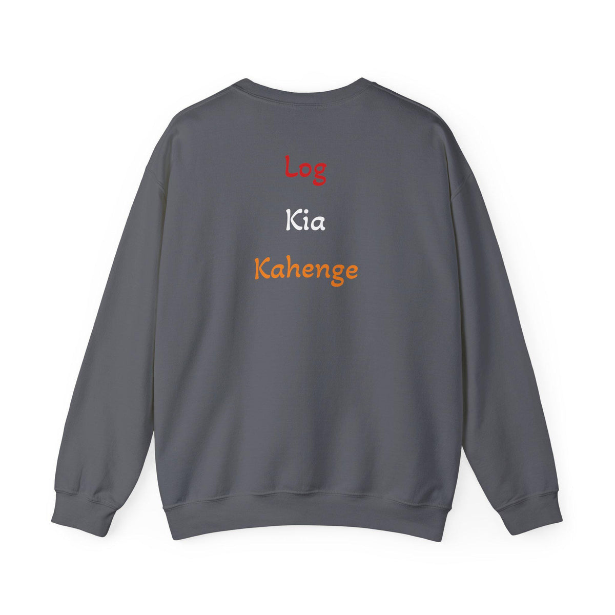 Log Kia Kahenge sweatshirt | Hindi phrase crewneck, back text design