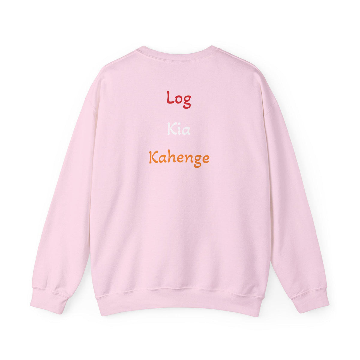 Log Kia Kahenge sweatshirt | Hindi phrase crewneck, back text design