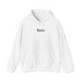 Basic script hoodie | Minimal text sweatshirt