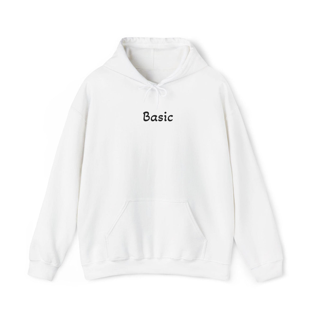 Basic script hoodie | Minimal text sweatshirt
