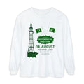 Pakistan Independence Day 14 August T-Shirt | Pakistani Flag Minar-e-Pakistan Long Sleeve