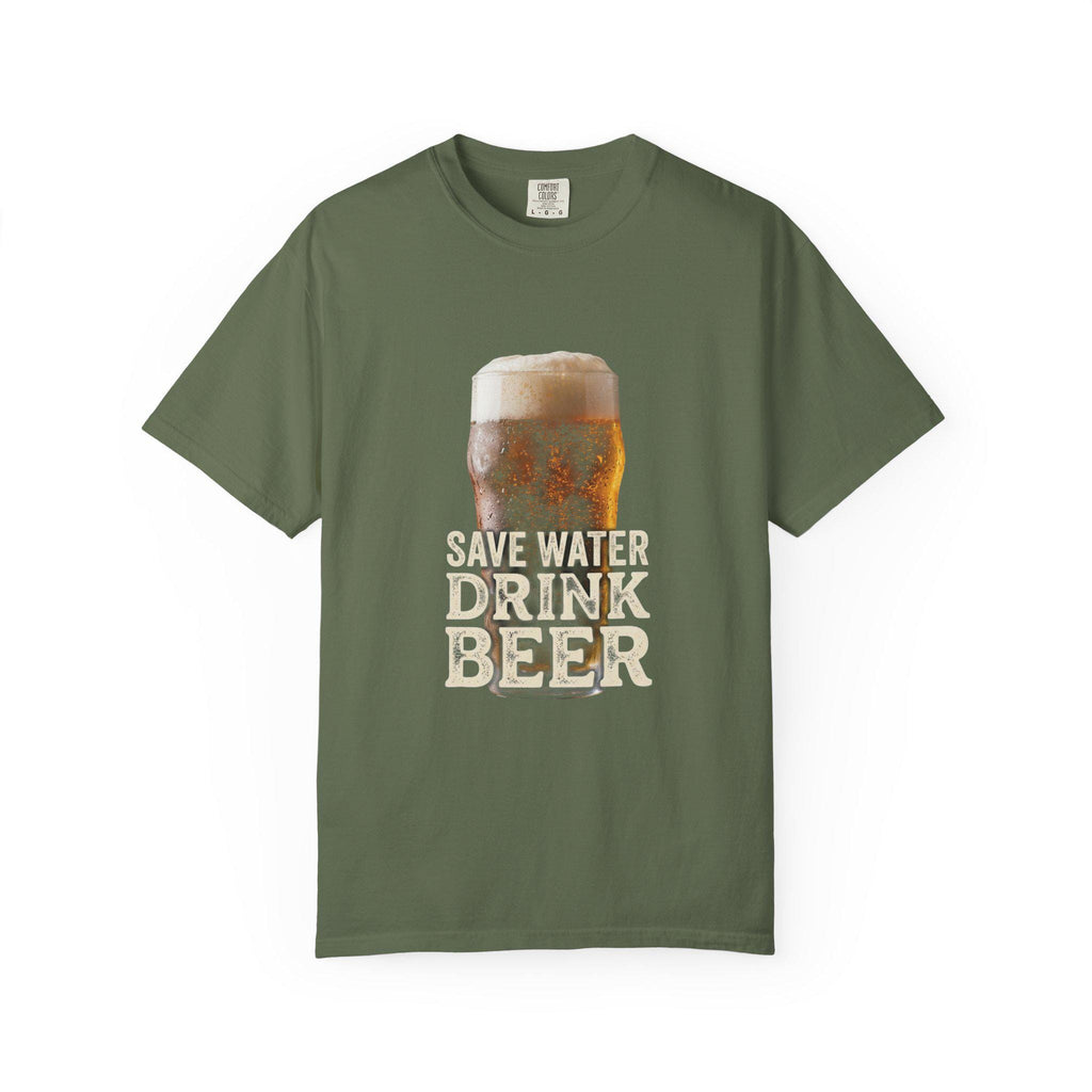 Save Water Drink Beer T-shirt | Beer Glass Illustration
