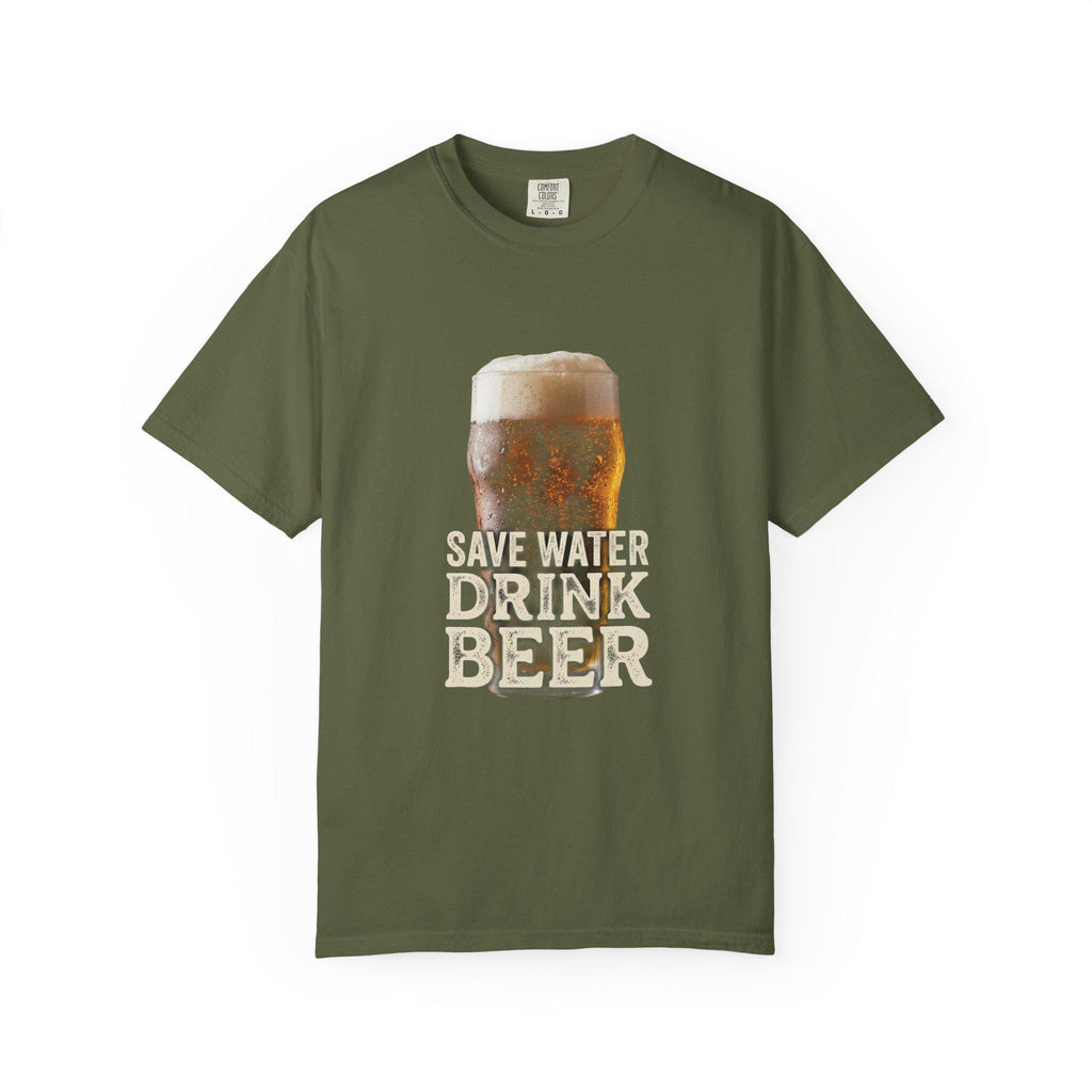Save Water Drink Beer T-shirt | Beer Glass Illustration