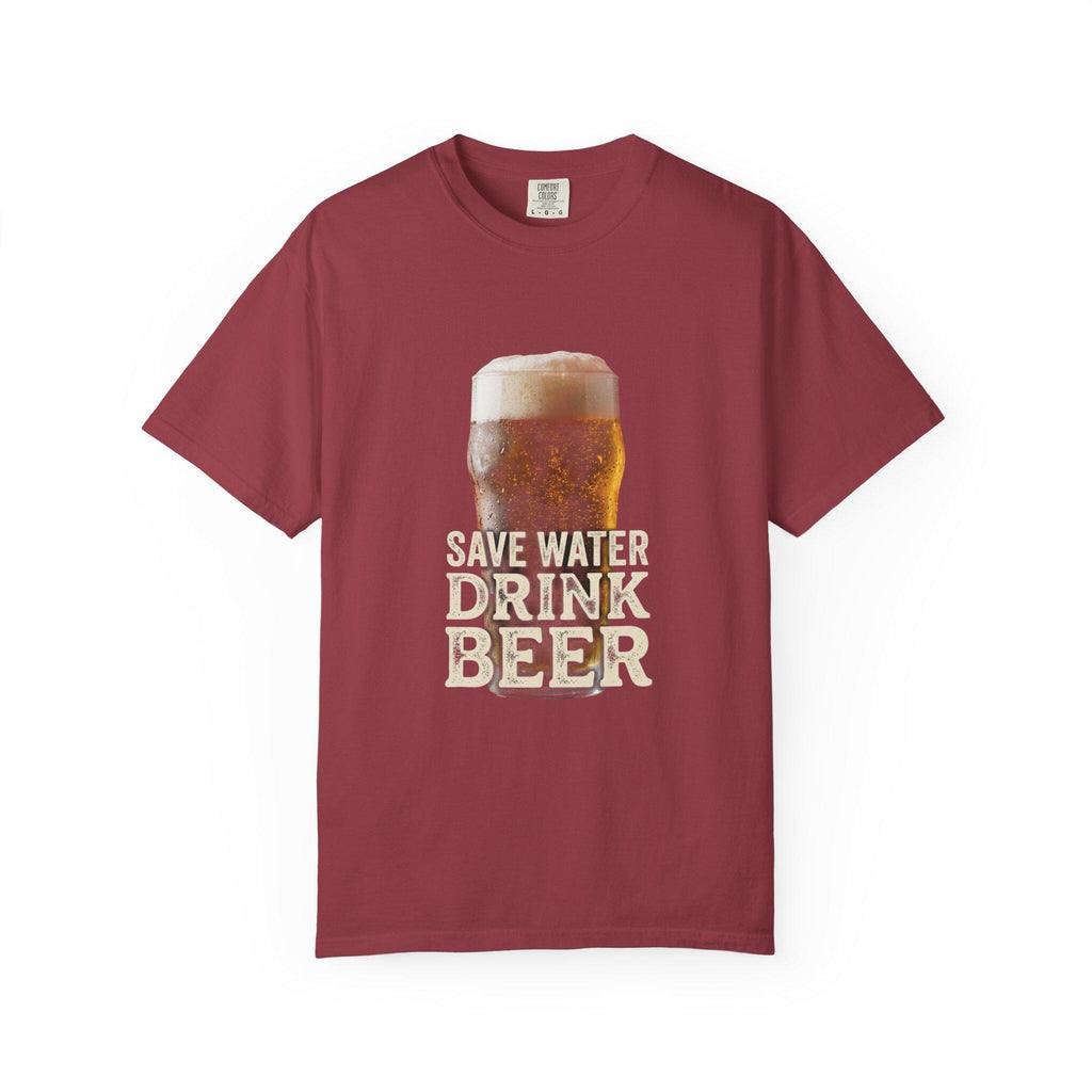 Save Water Drink Beer T-shirt | Beer Glass Illustration