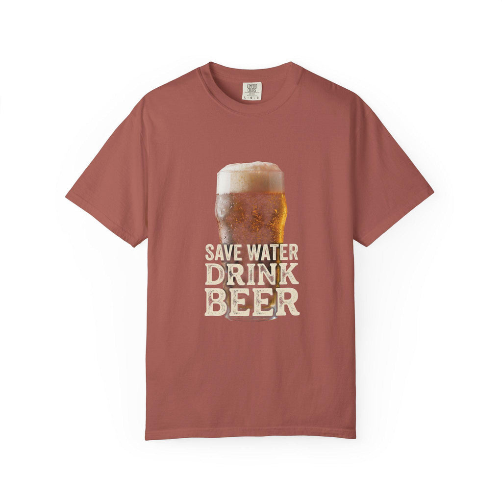 Save Water Drink Beer T-shirt | Beer Glass Illustration