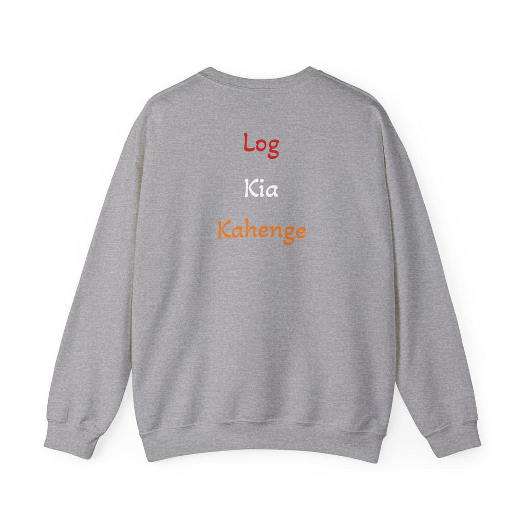 Log Kia Kahenge sweatshirt | Hindi phrase crewneck, back text design