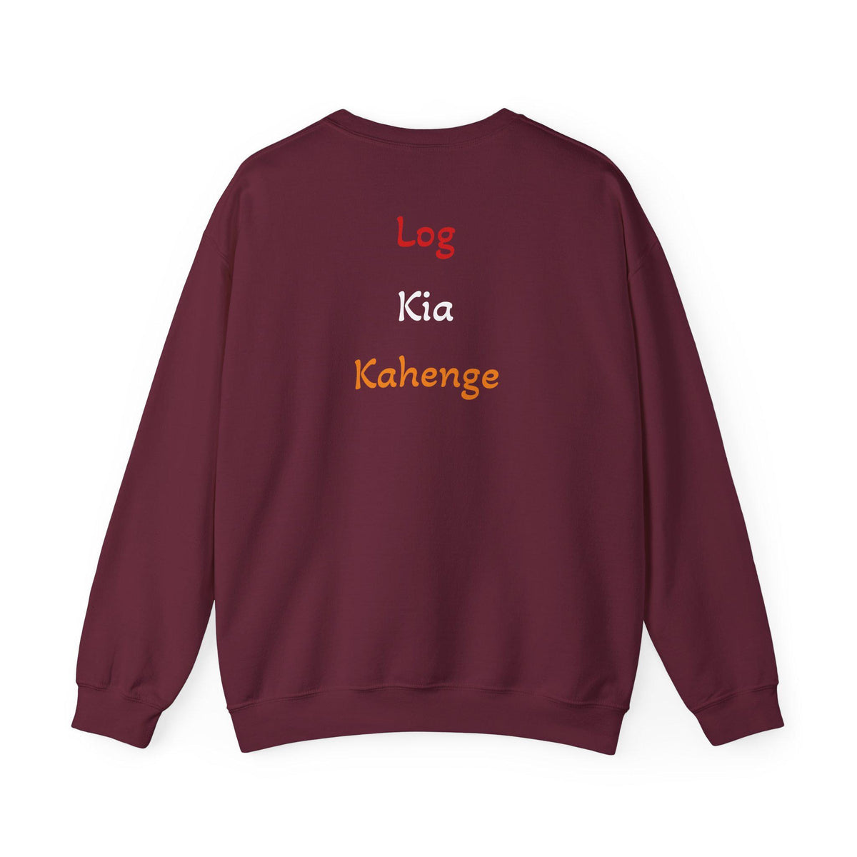 Log Kia Kahenge sweatshirt | Hindi phrase crewneck, back text design
