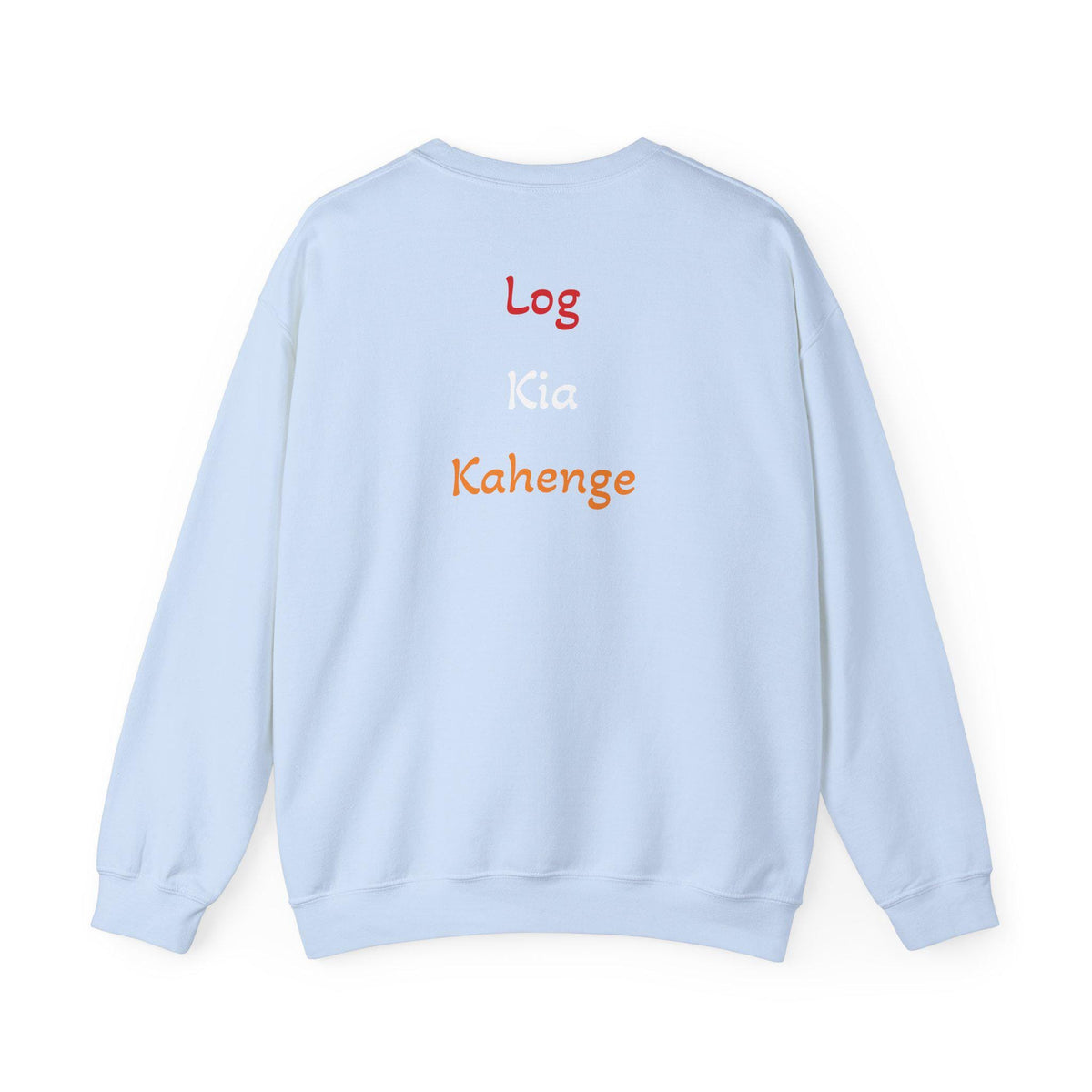Log Kia Kahenge sweatshirt | Hindi phrase crewneck, back text design