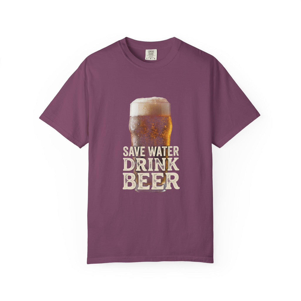 Save Water Drink Beer T-shirt | Beer Glass Illustration