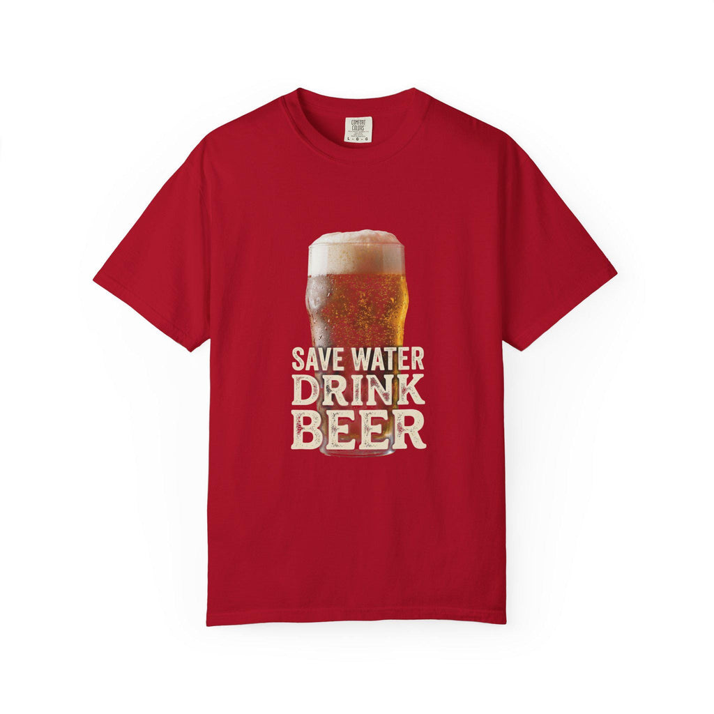 Save Water Drink Beer T-shirt | Beer Glass Illustration